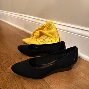Circa Joan & David Black Slip On Pumps
